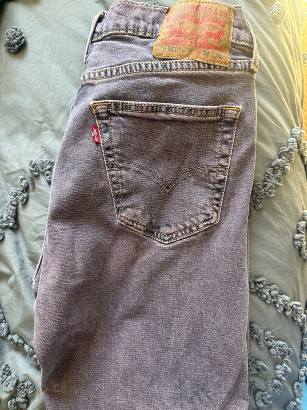 Levi's Men's 511 34x30 Faded Purple Jeans